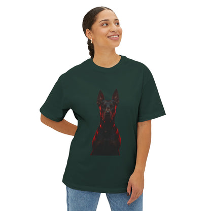 Red-Lined Portrait Graphic Tee