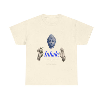 Mindful Buddha Tee — "Inhale" Meditation T-Shirt