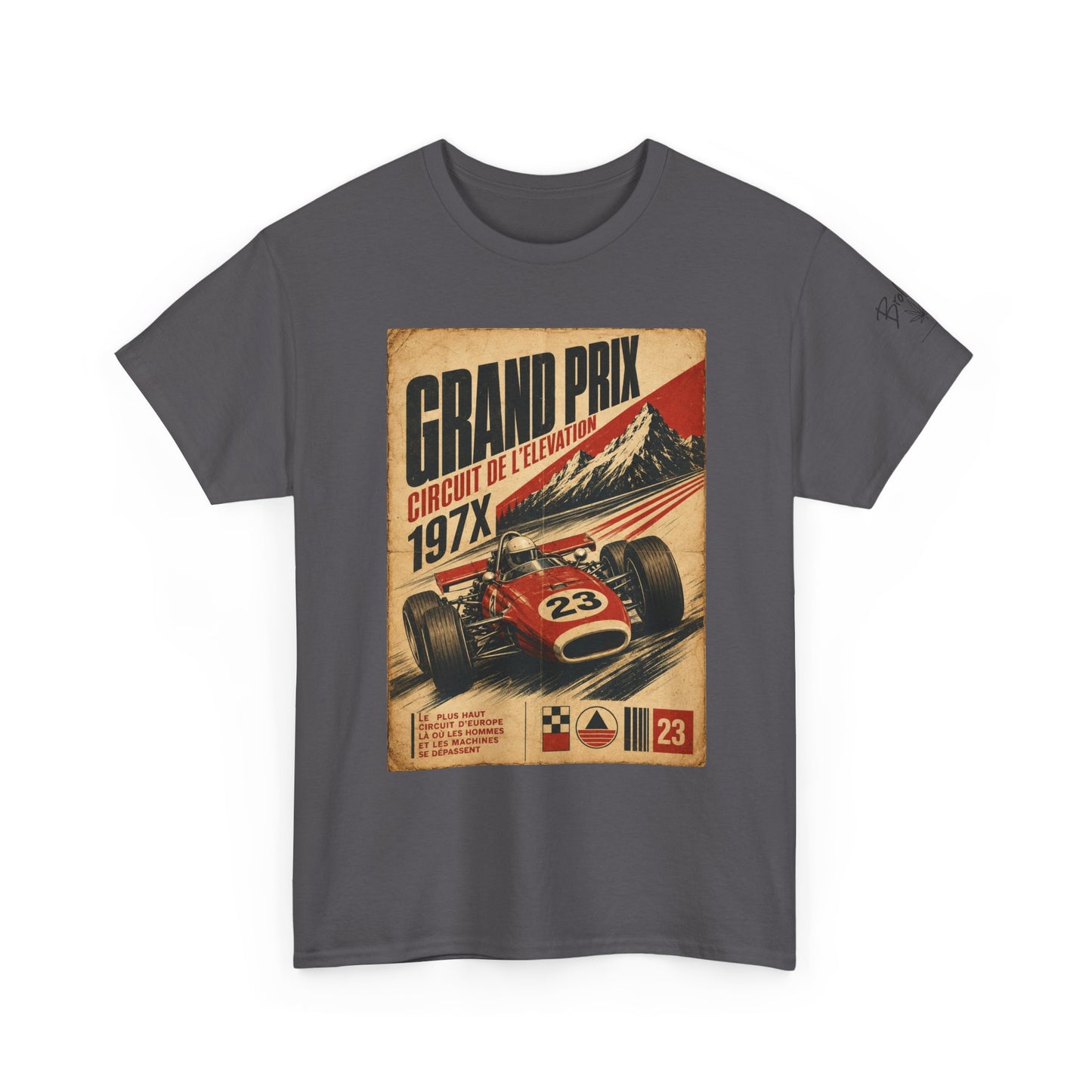 Grand Prix Vintage Racing Tee — Retro Circuit de LeMans 197X Car Poster