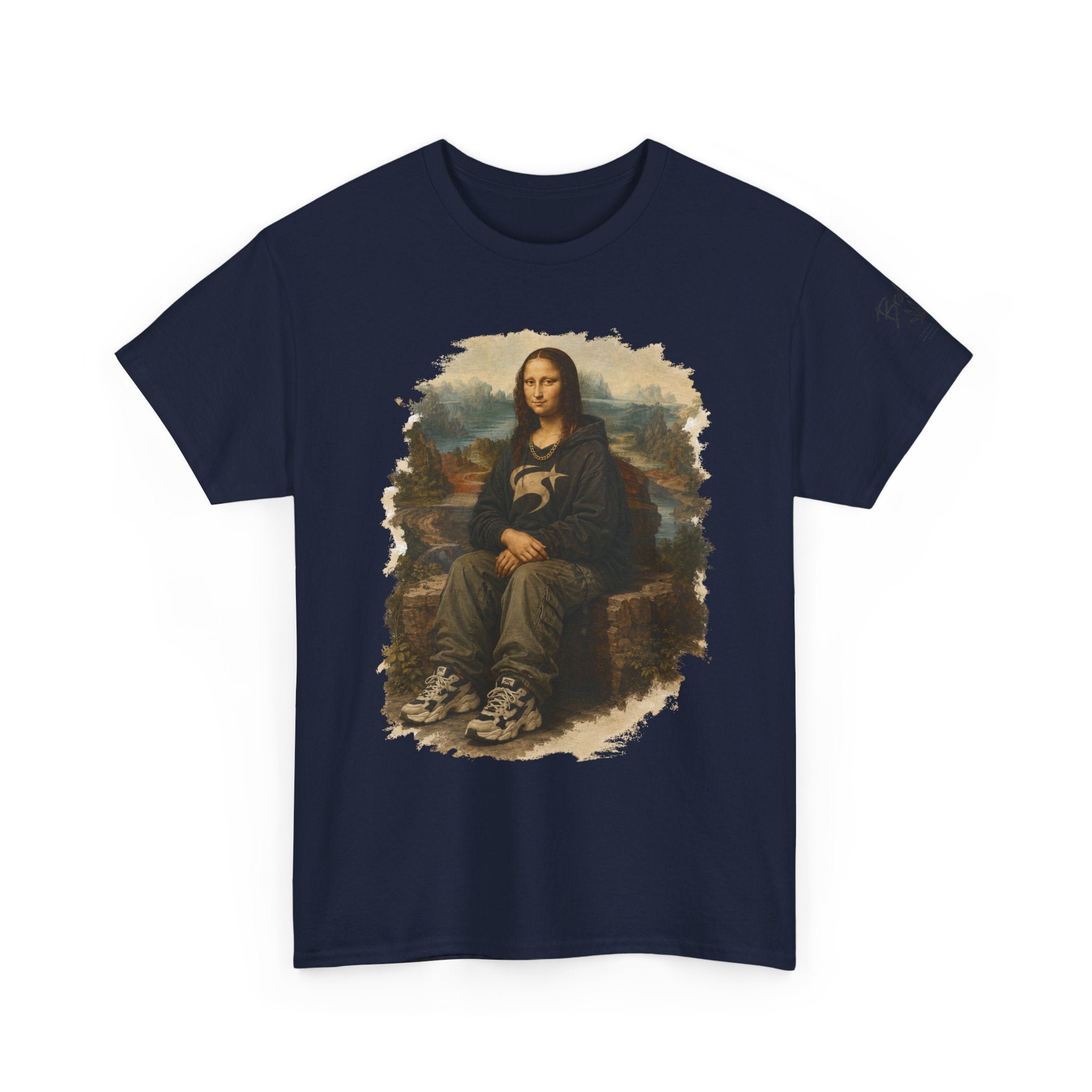 Mona Lisa Graphic Tee – Vintage Art Parody T-Shirt