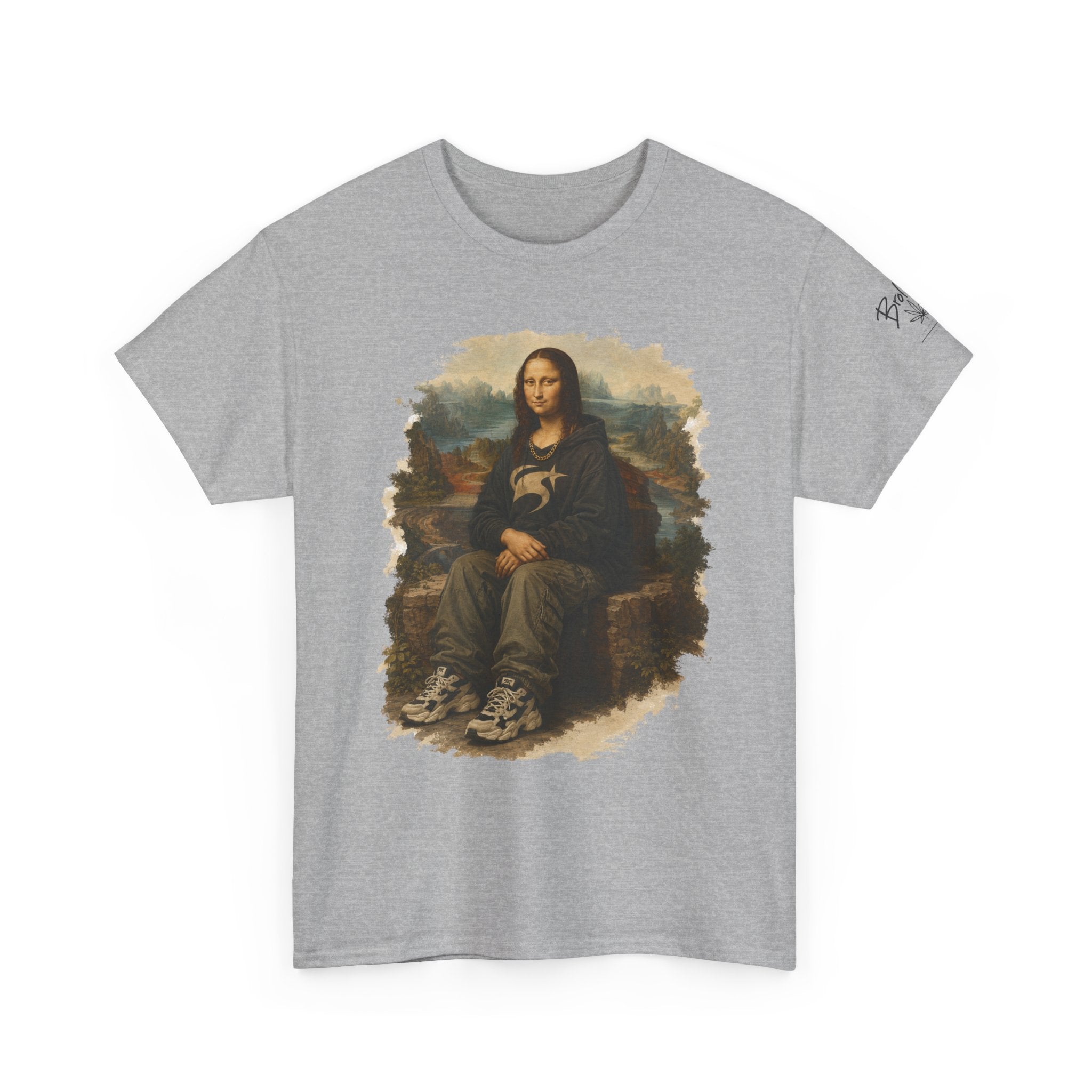 Mona Lisa Graphic Tee – Vintage Art Parody T-Shirt
