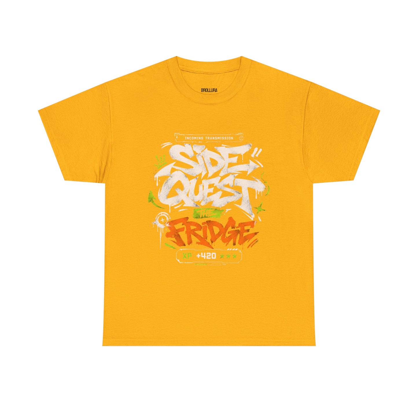Funny Graffiti 'Side Quest: The Fridge' Graphic Tee — Gamer Streetwear T‑Shirt