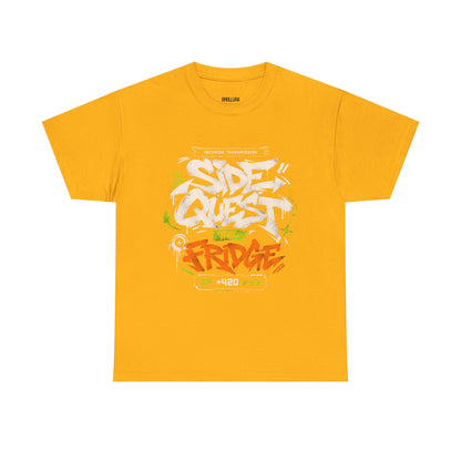 Funny Graffiti 'Side Quest: The Fridge' Graphic Tee — Gamer Streetwear T‑Shirt