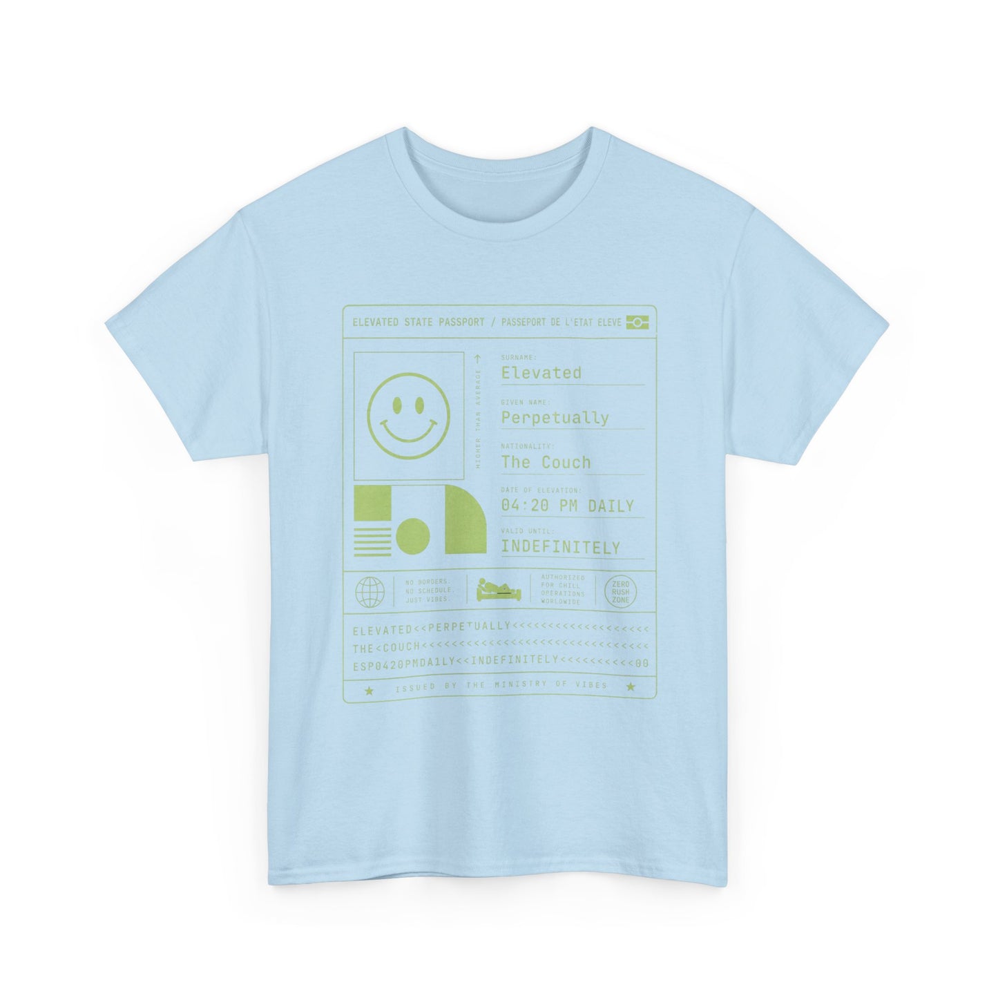 Funny Positive Data Graphic Tee — "Everything Is Fine" Minimalist Smiley Shirt