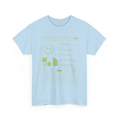 Funny Positive Data Graphic Tee — "Everything Is Fine" Minimalist Smiley Shirt
