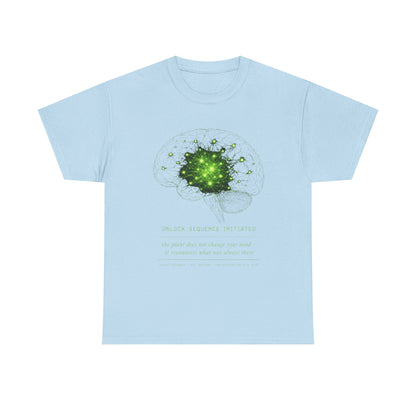 Brain Cell Science T-Shirt — Green Neural Network Anatomy Tee