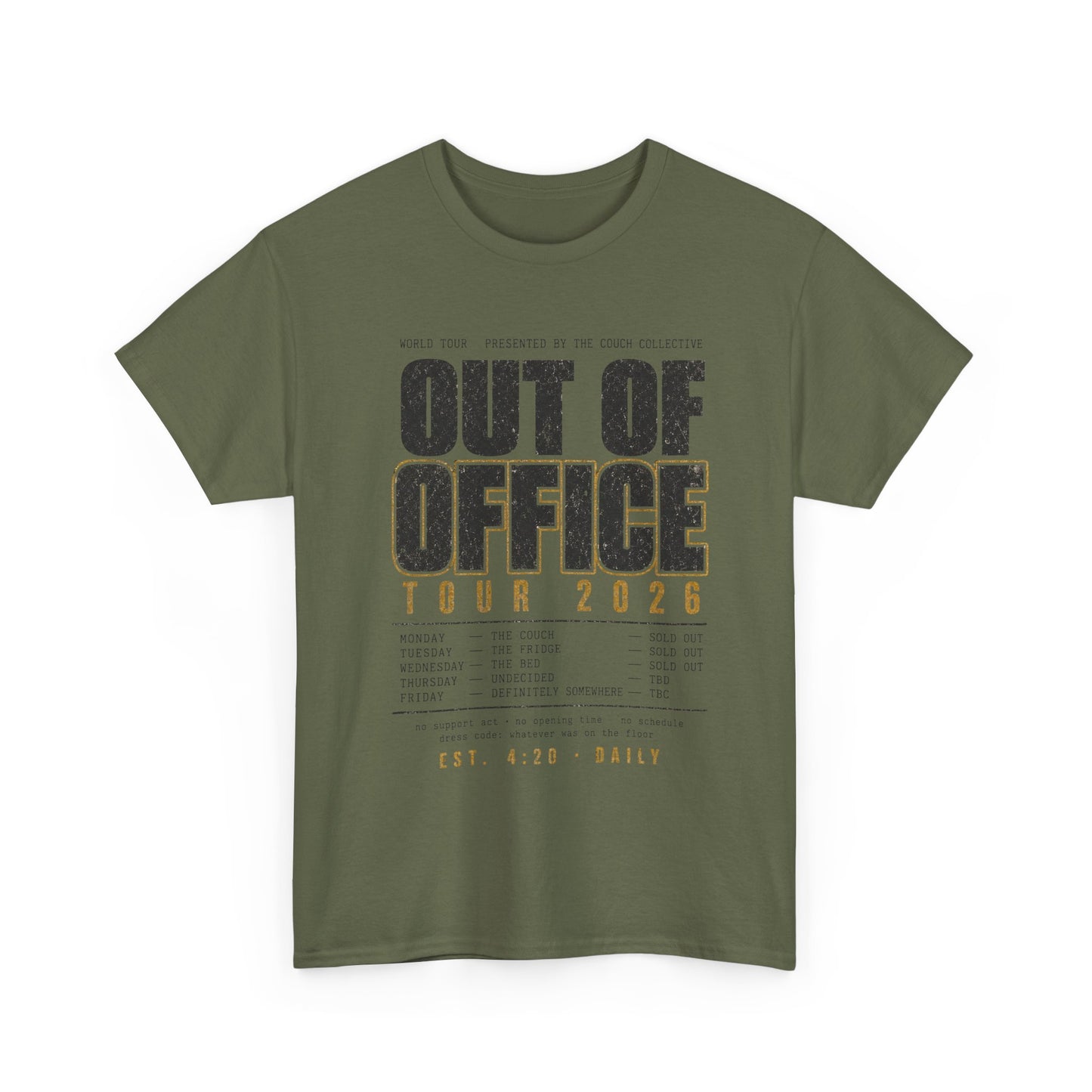 Out of Office Tour 2026 T‑Shirt — Vacation & Travel Graphic Tee