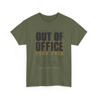Out of Office Tour 2026 T‑Shirt — Vacation & Travel Graphic Tee