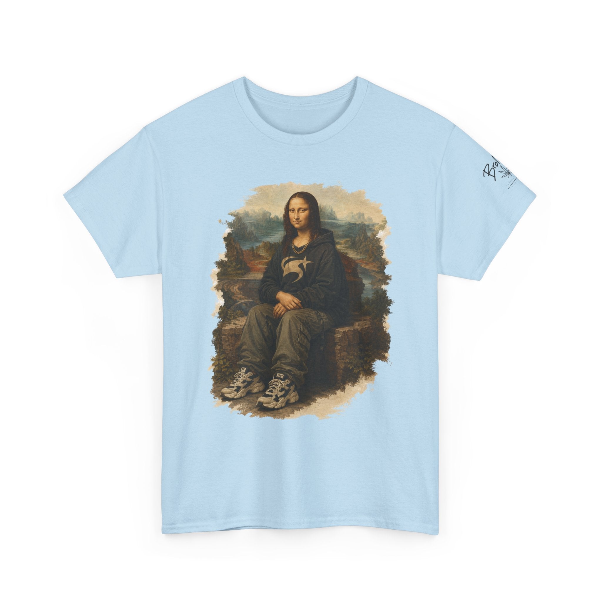 Mona Lisa Graphic Tee – Vintage Art Parody T-Shirt