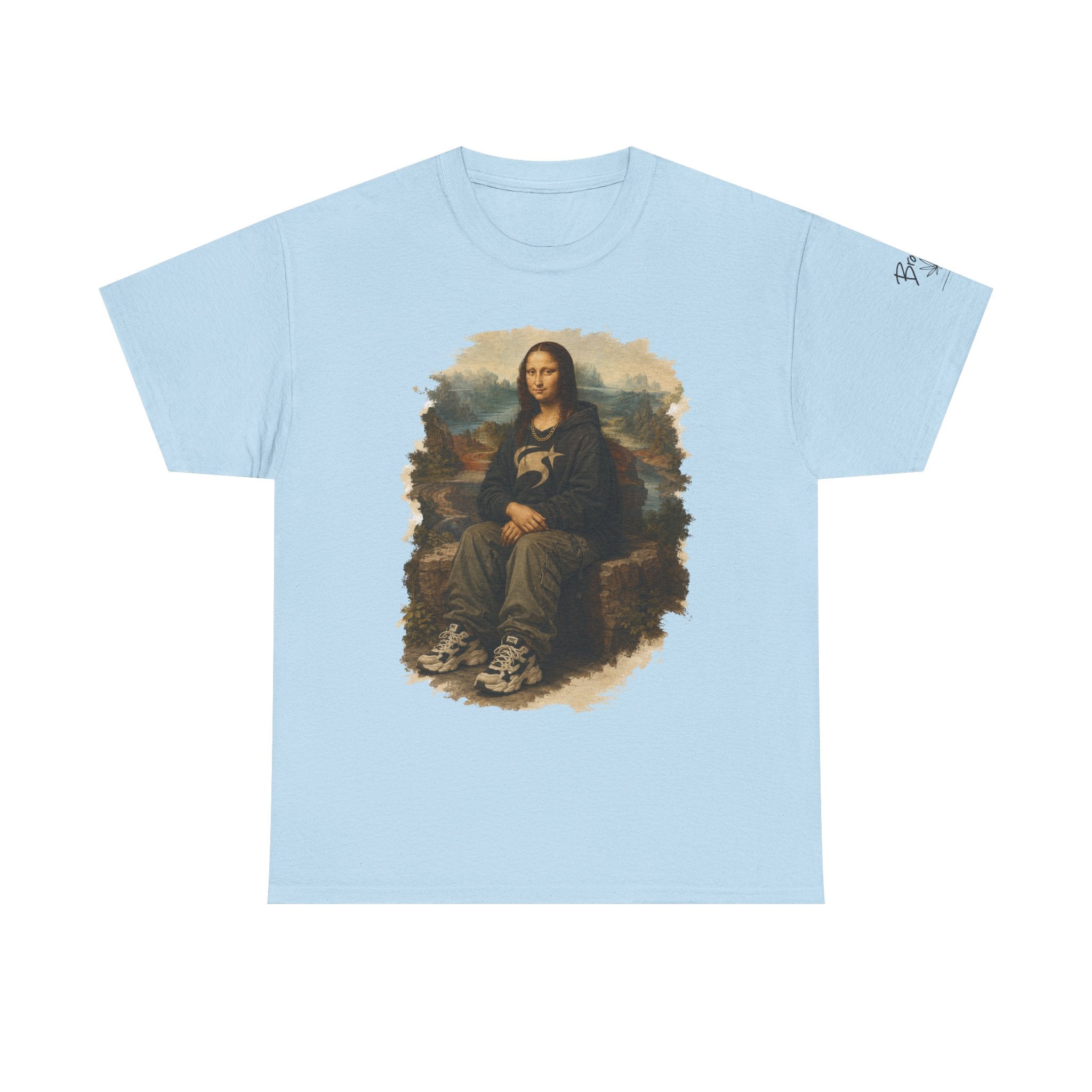 Mona Lisa Graphic Tee – Vintage Art Parody T-Shirt