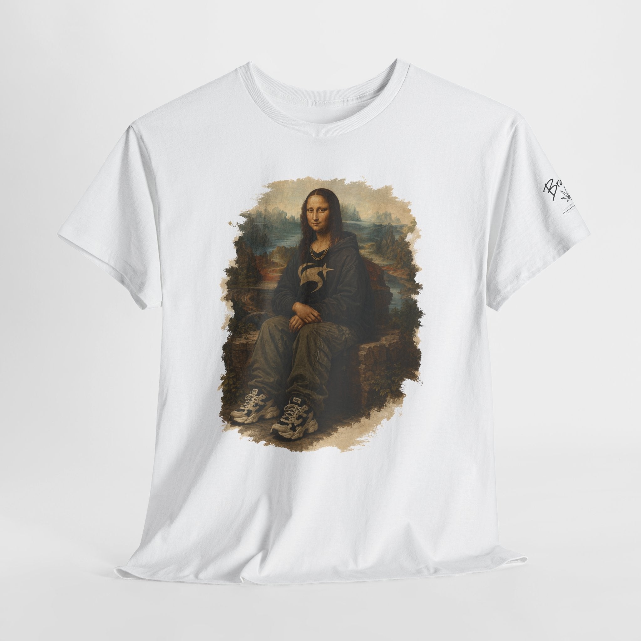 Mona Lisa Graphic Tee – Vintage Art Parody T-Shirt