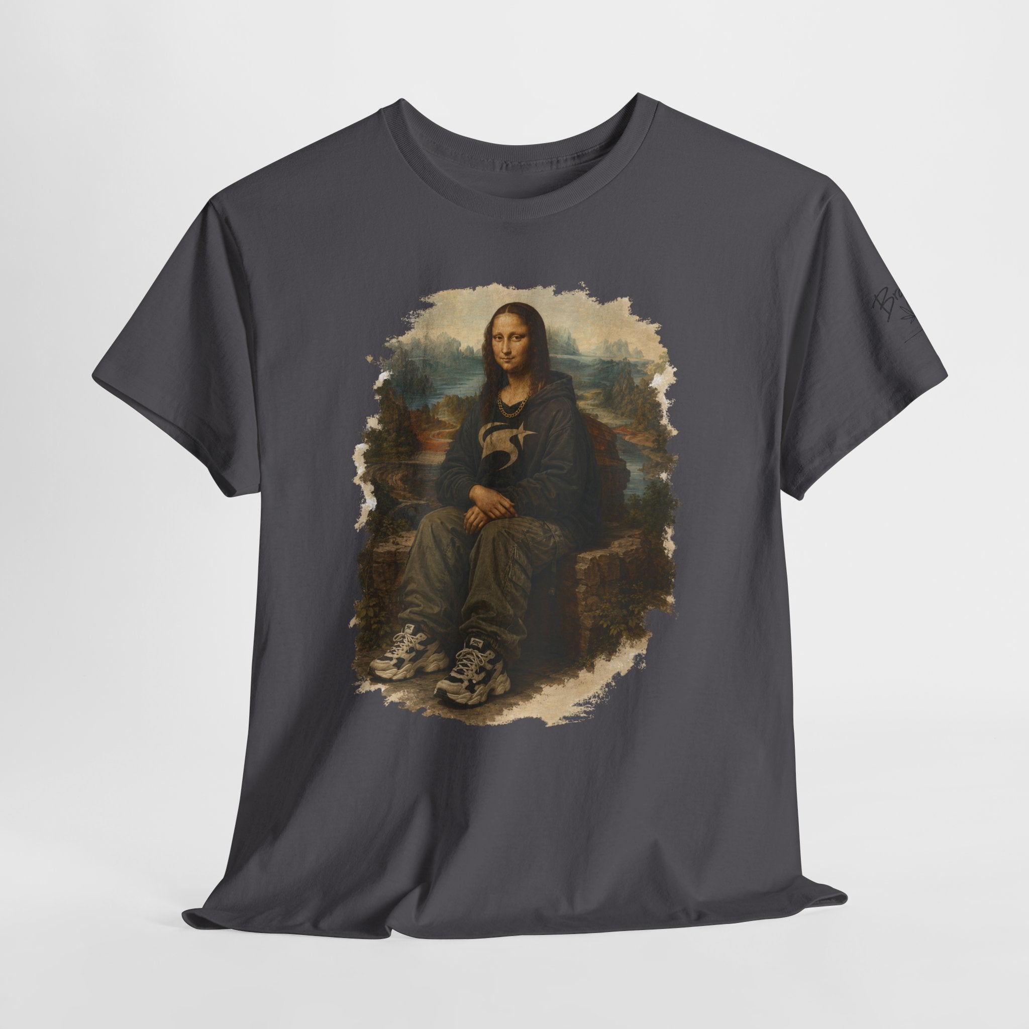 Mona Lisa Graphic Tee – Vintage Art Parody T-Shirt
