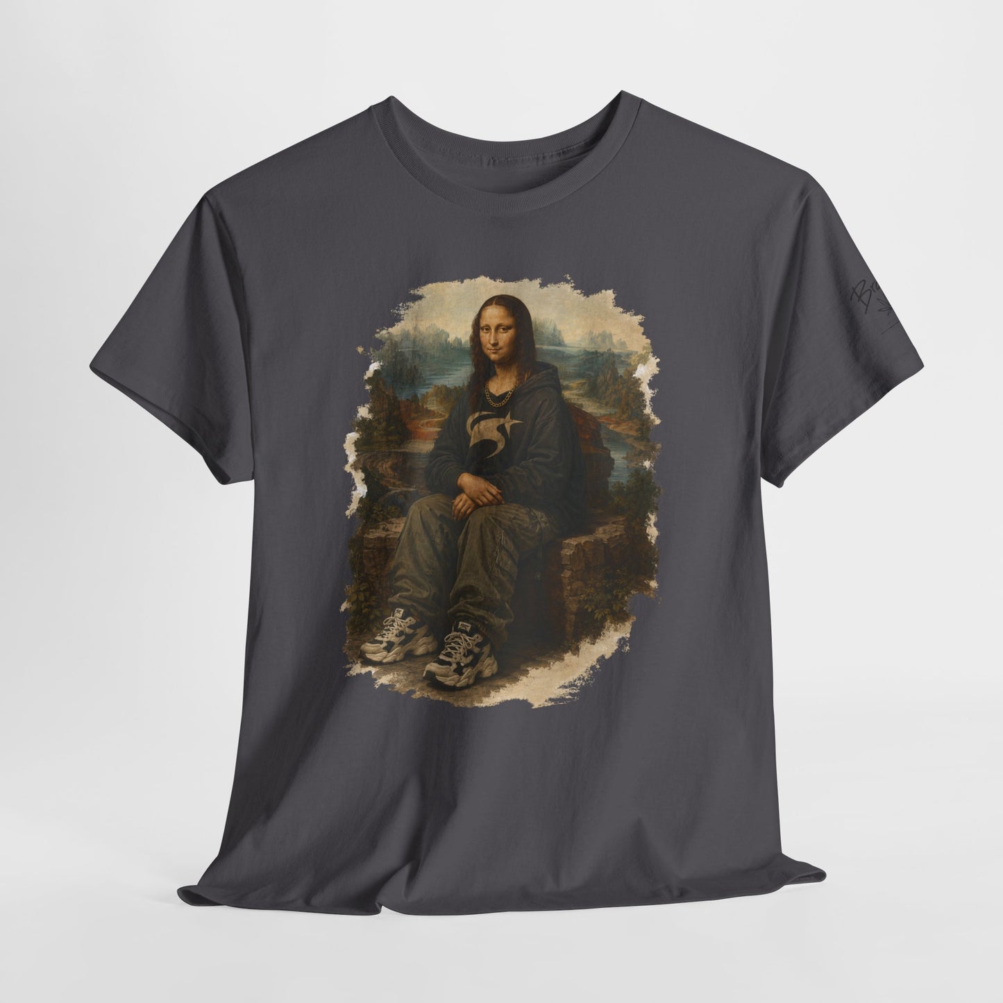 Mona Lisa Graphic Tee – Vintage Art Parody T-Shirt