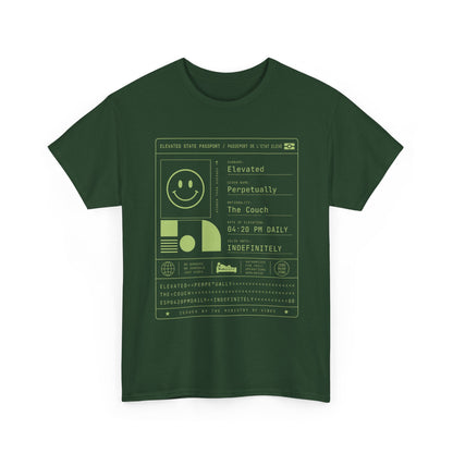 Funny Positive Data Graphic Tee — "Everything Is Fine" Minimalist Smiley Shirt