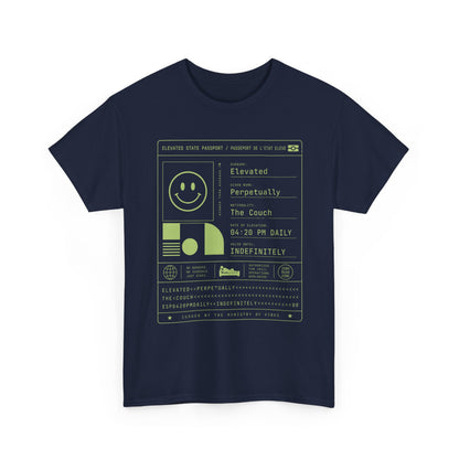 Funny Positive Data Graphic Tee — "Everything Is Fine" Minimalist Smiley Shirt