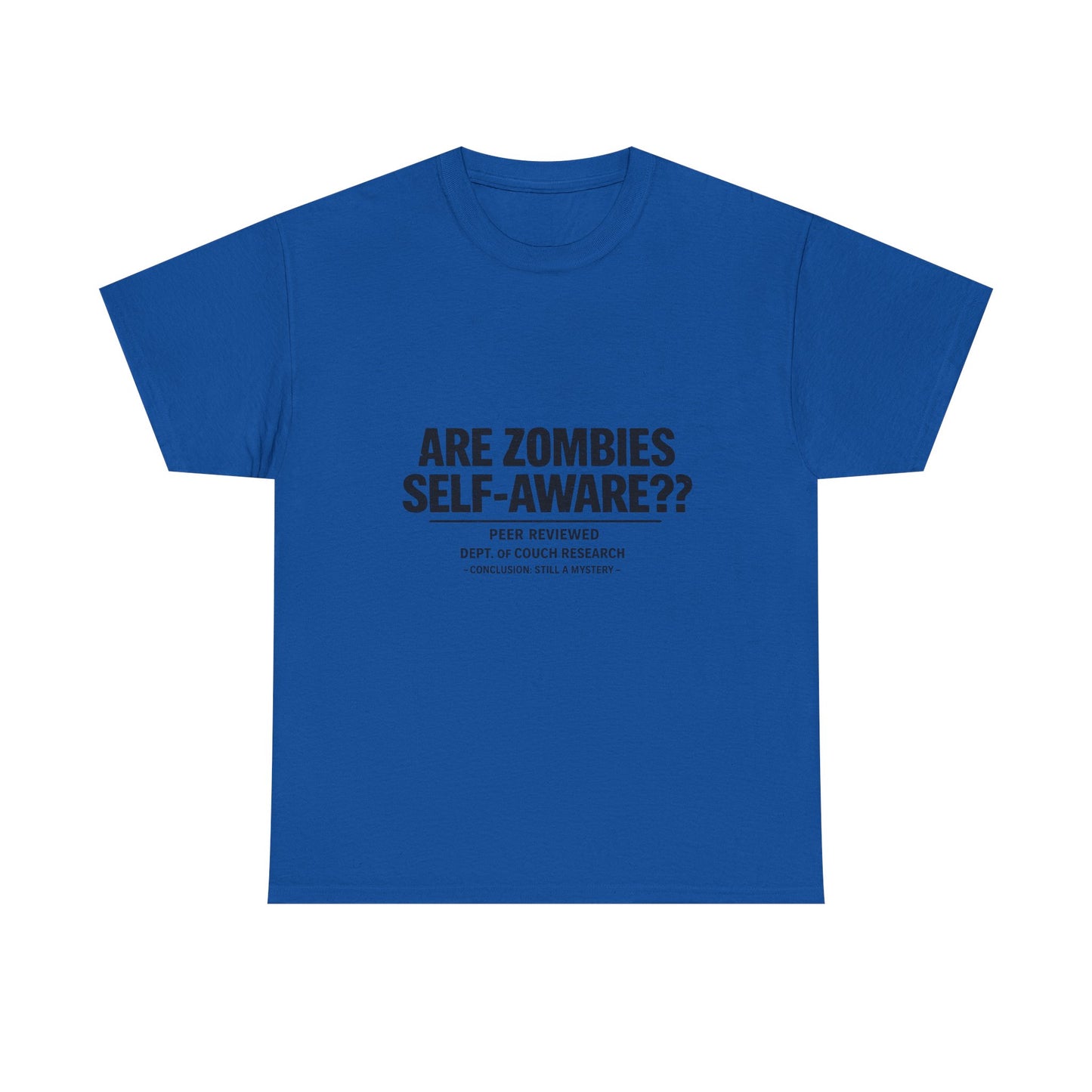 Funny Zombie Awareness Tee — "Are Zombies Self-Aware??" Graphic T-Shirt