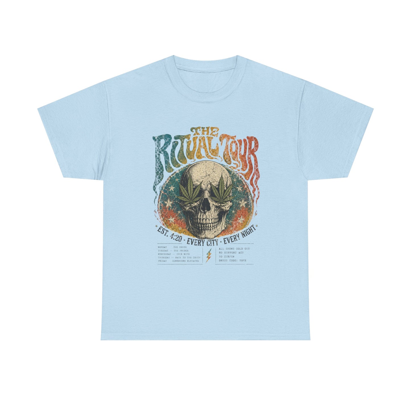 The Ritual Tour Skull Tee — Retro Vintage Rock Band Graphic T-Shirt