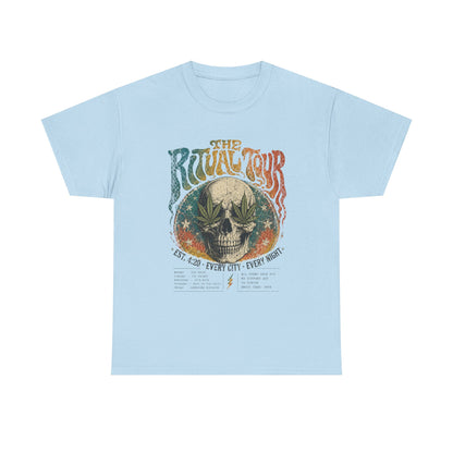 The Ritual Tour Skull Tee — Retro Vintage Rock Band Graphic T-Shirt