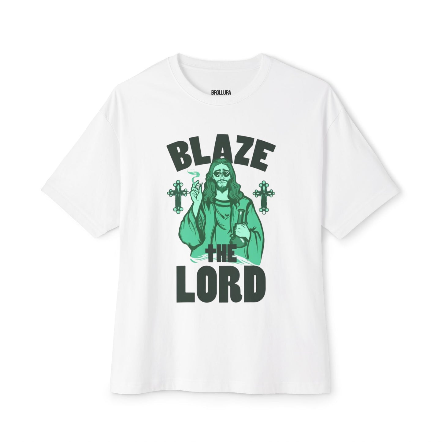 Graphic Tee — "Blaze The Lord" Religious Stoner Shirt