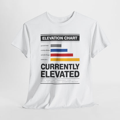 Funny Currently Elevated Tee — Elevation Chart Graphic T-Shirt