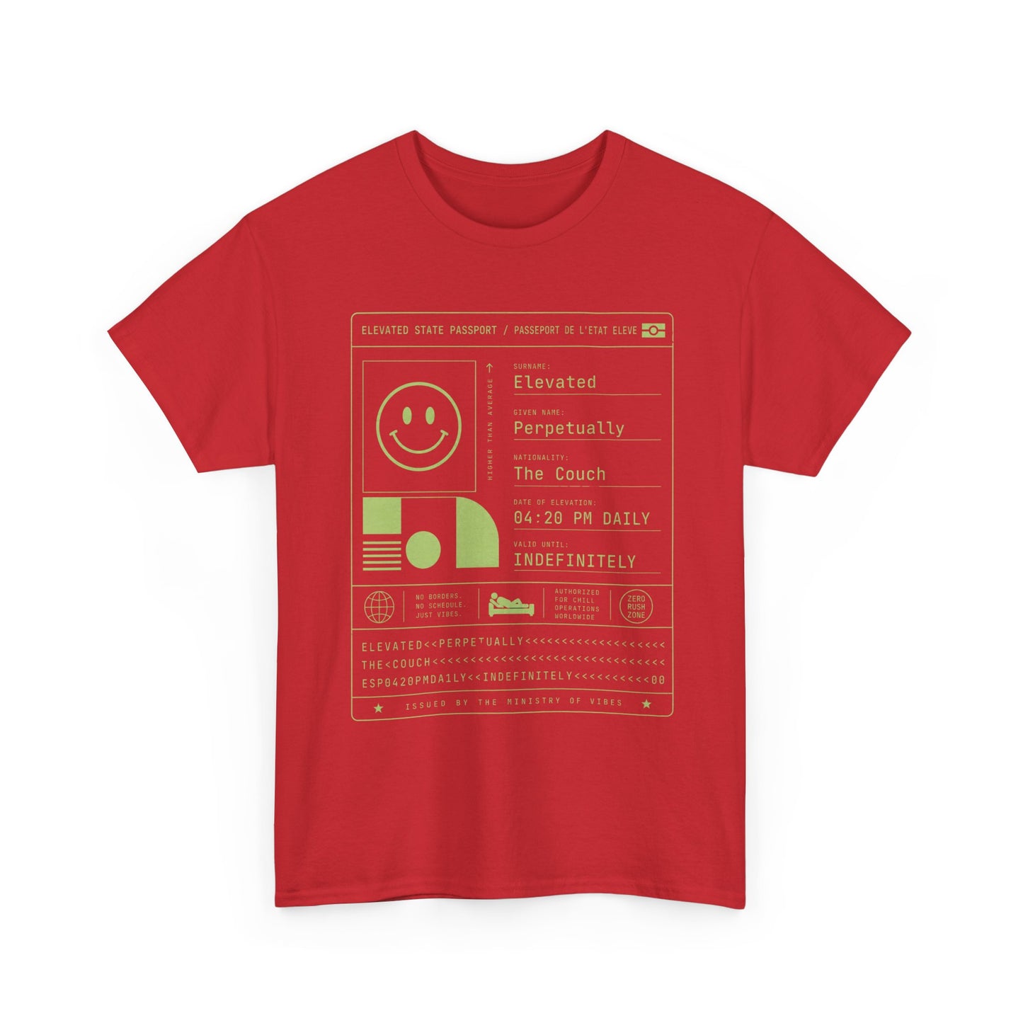 Funny Positive Data Graphic Tee — "Everything Is Fine" Minimalist Smiley Shirt