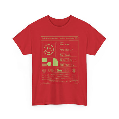 Funny Positive Data Graphic Tee — "Everything Is Fine" Minimalist Smiley Shirt