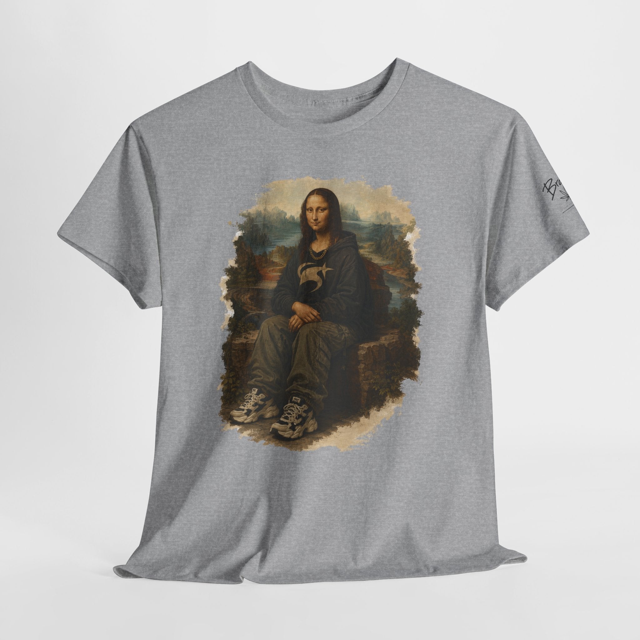 Mona Lisa Graphic Tee – Vintage Art Parody T-Shirt