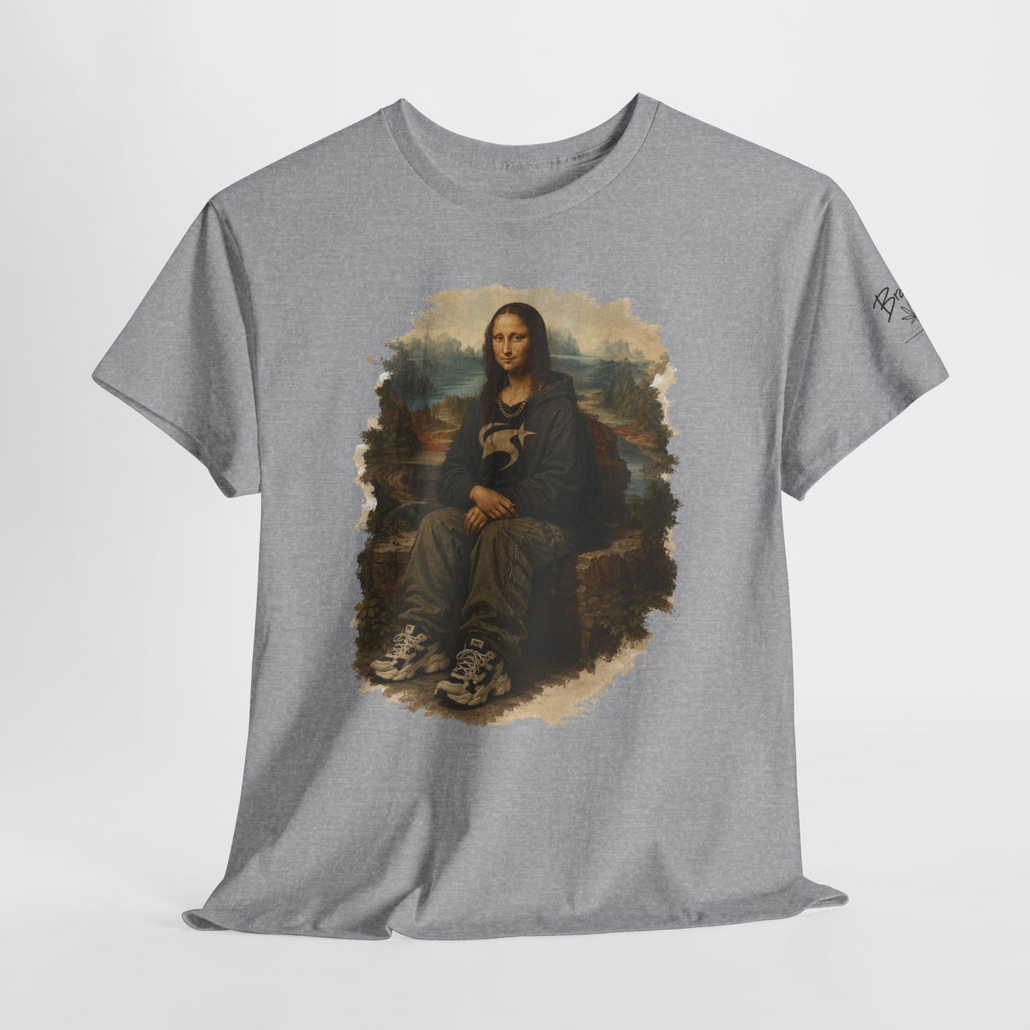 Mona Lisa Graphic Tee – Vintage Art Parody T-Shirt