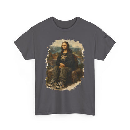 Mona Lisa Graphic Tee – Vintage Art Parody T-Shirt