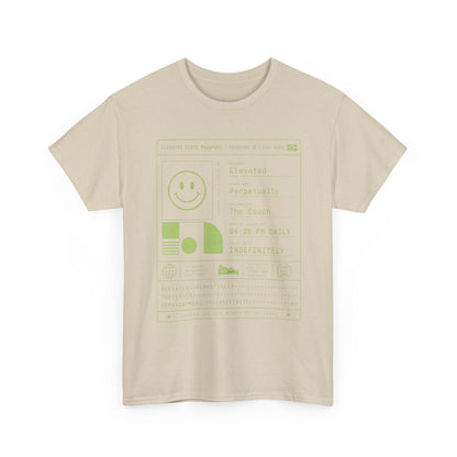 Funny Positive Data Graphic Tee — "Everything Is Fine" Minimalist Smiley Shirt