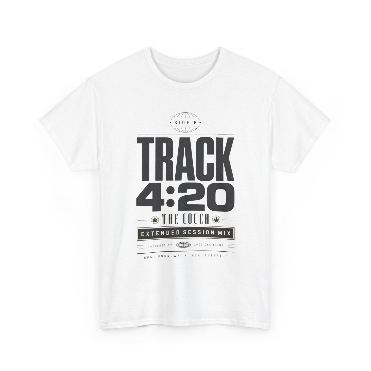Funny T-Shirt — TRACK 4:20 Graphic Tee (Retro Music Poster Style)