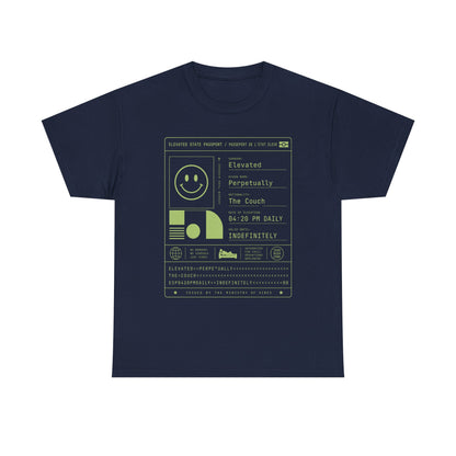 Funny Positive Data Graphic Tee — "Everything Is Fine" Minimalist Smiley Shirt