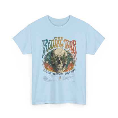 The Ritual Tour Skull Tee — Retro Vintage Rock Band Graphic T-Shirt