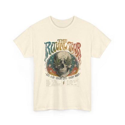The Ritual Tour Skull Tee — Retro Vintage Rock Band Graphic T-Shirt