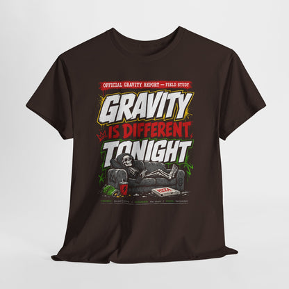 Funny Graphic Tee — 'Is Different' Retro Couch Illustration Shirt