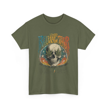 The Ritual Tour Skull Tee — Retro Vintage Rock Band Graphic T-Shirt