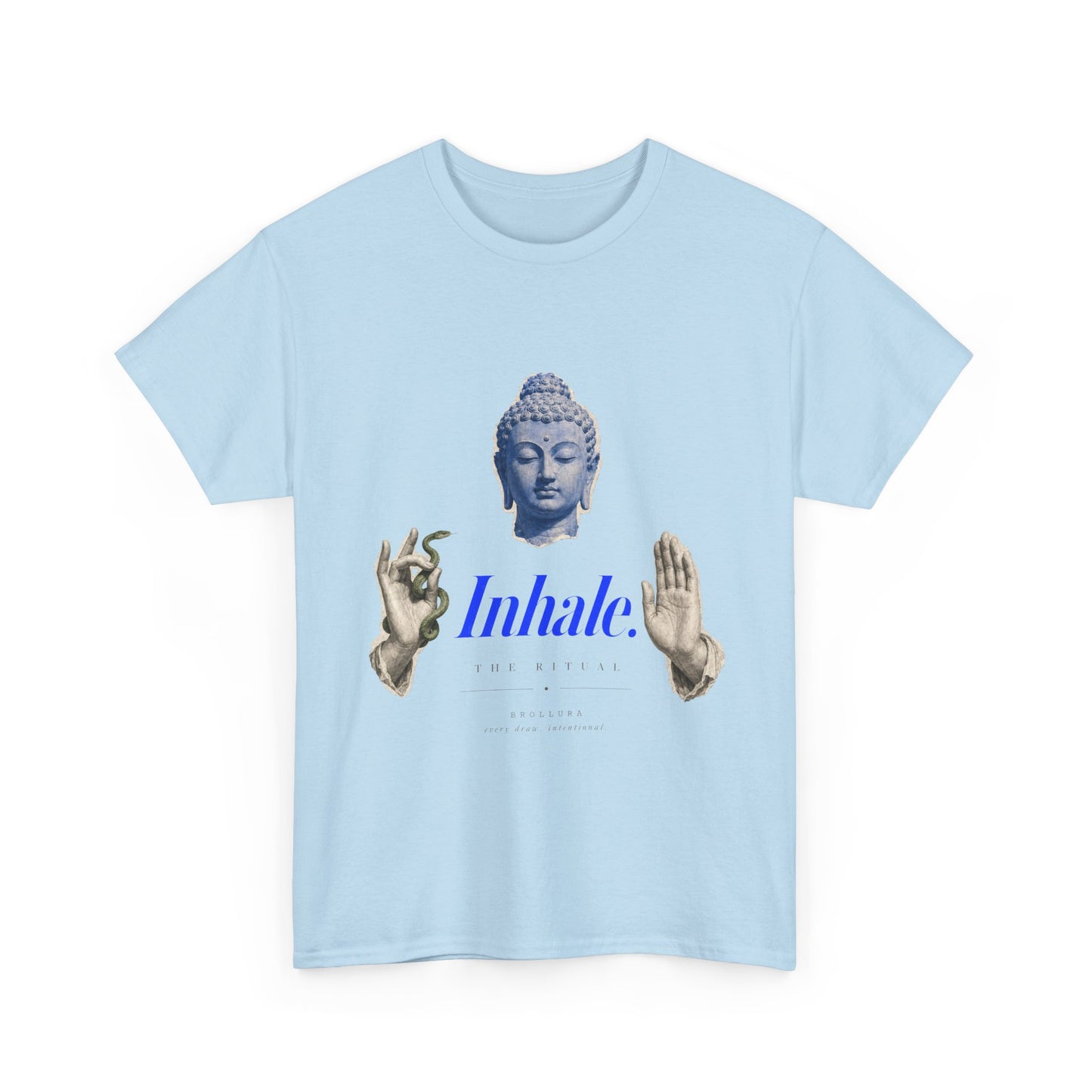 Mindful Buddha Tee — "Inhale" Meditation T-Shirt