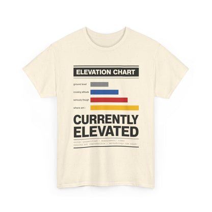 Funny Currently Elevated Tee — Elevation Chart Graphic T-Shirt