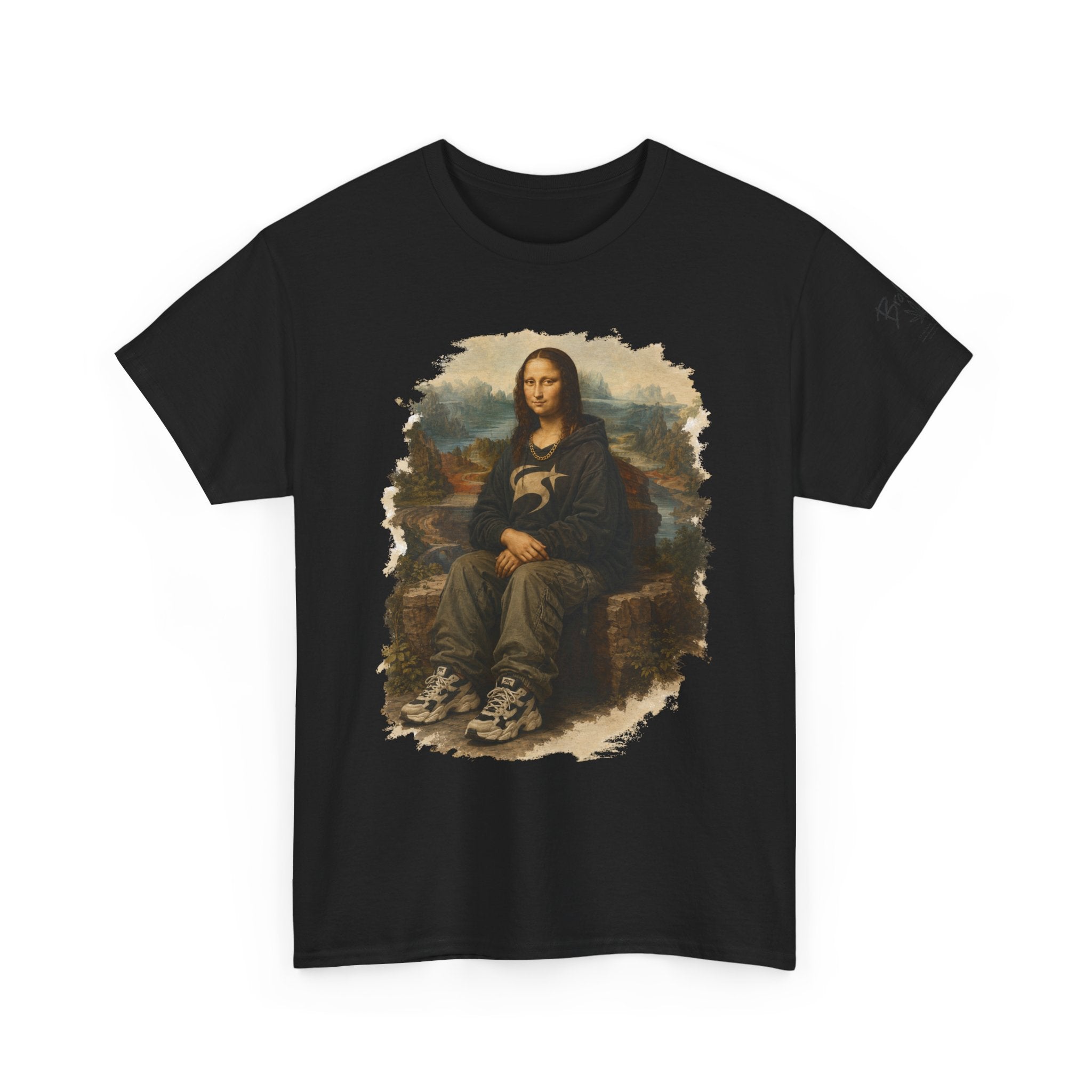 Mona Lisa Graphic Tee – Vintage Art Parody T-Shirt