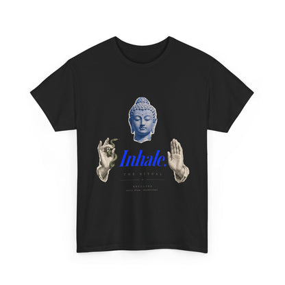 Mindful Buddha Tee — "Inhale" Meditation T-Shirt