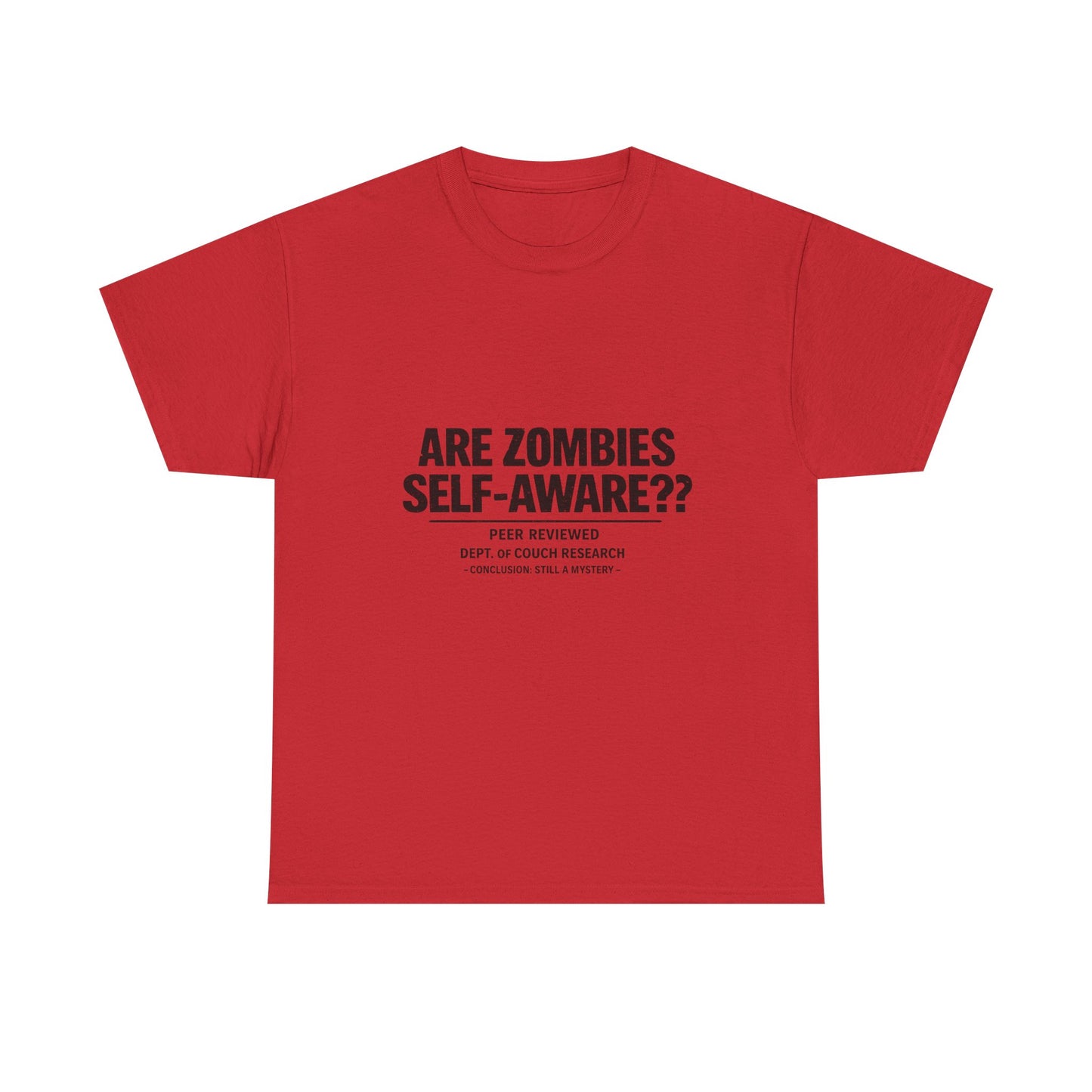 Funny Zombie Awareness Tee — "Are Zombies Self-Aware??" Graphic T-Shirt