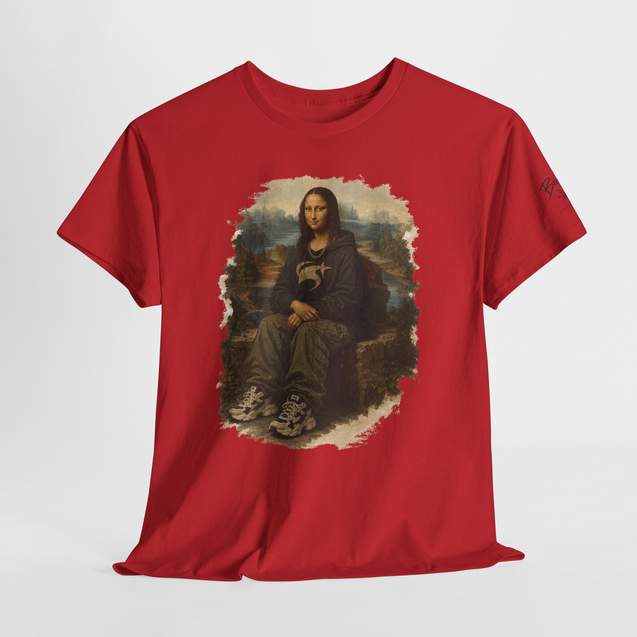 Mona Lisa Graphic Tee – Vintage Art Parody T-Shirt