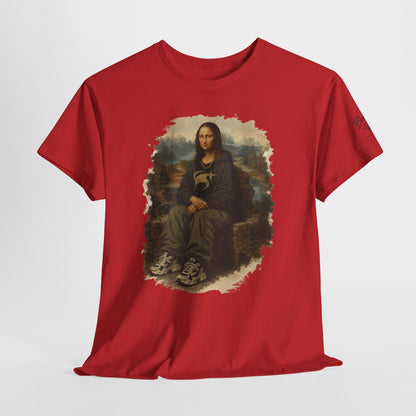 Mona Lisa Graphic Tee – Vintage Art Parody T-Shirt