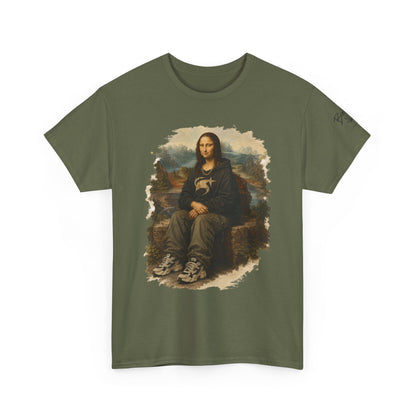Mona Lisa Graphic Tee – Vintage Art Parody T-Shirt