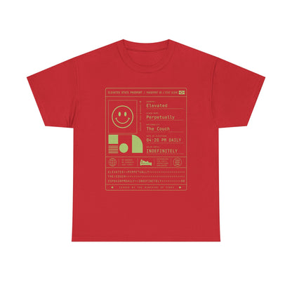 Funny Positive Data Graphic Tee — "Everything Is Fine" Minimalist Smiley Shirt