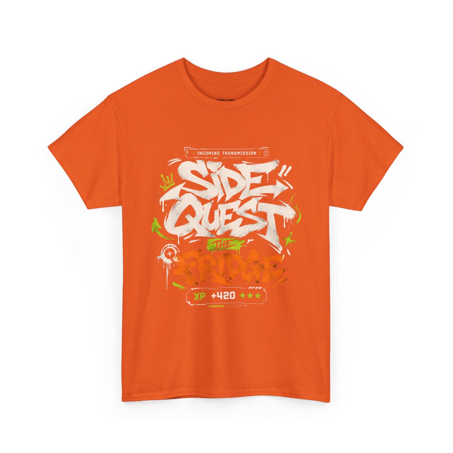 Funny Graffiti 'Side Quest: The Fridge' Graphic Tee — Gamer Streetwear T‑Shirt