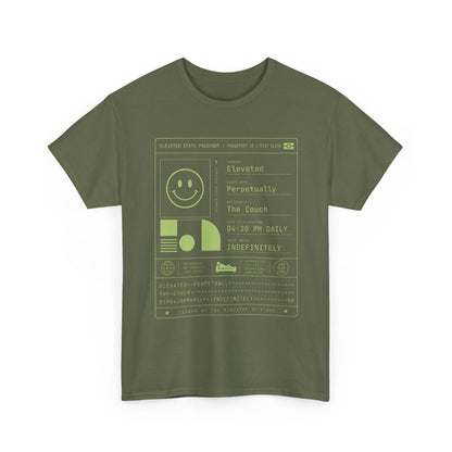 Funny Positive Data Graphic Tee — "Everything Is Fine" Minimalist Smiley Shirt