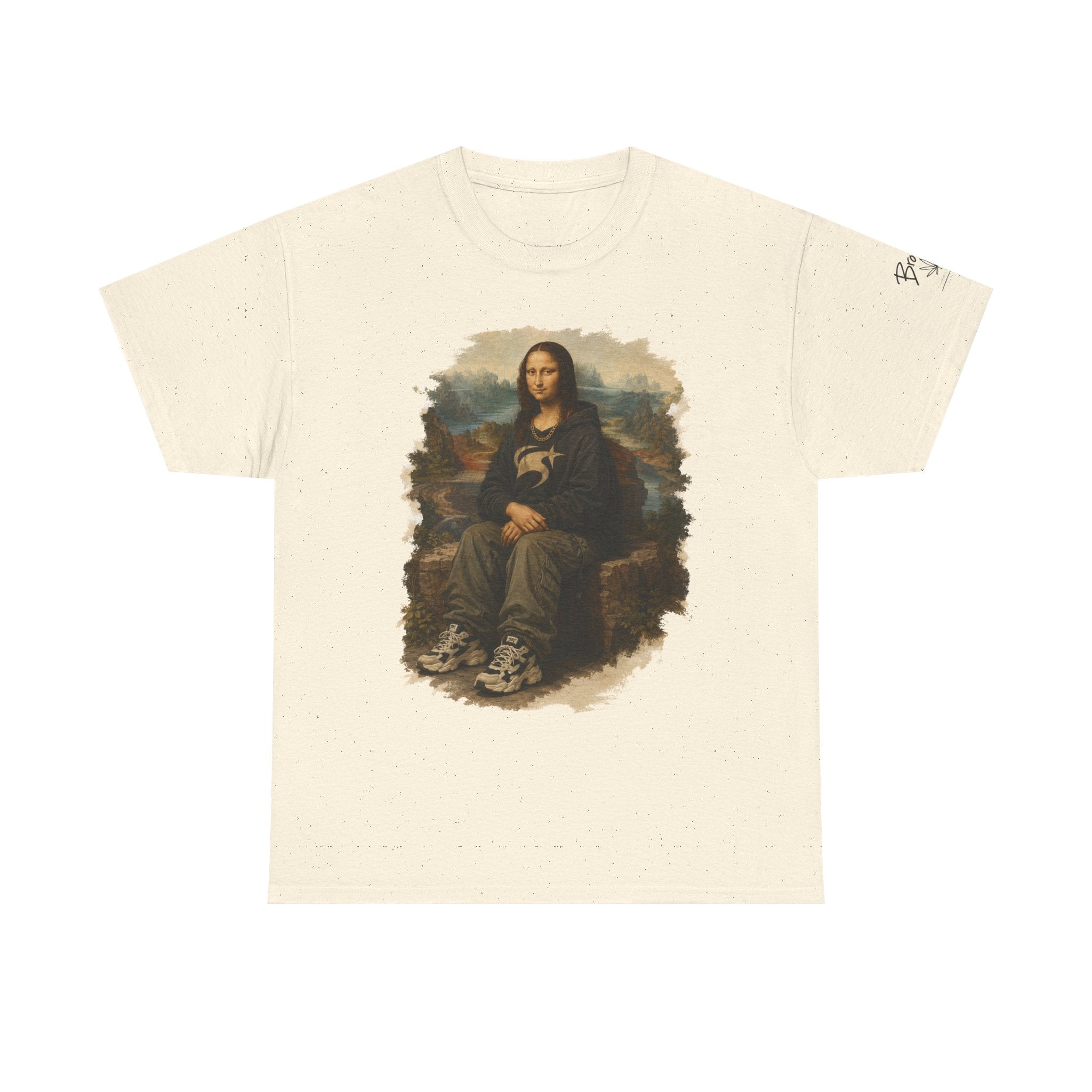 Mona Lisa Graphic Tee – Vintage Art Parody T-Shirt