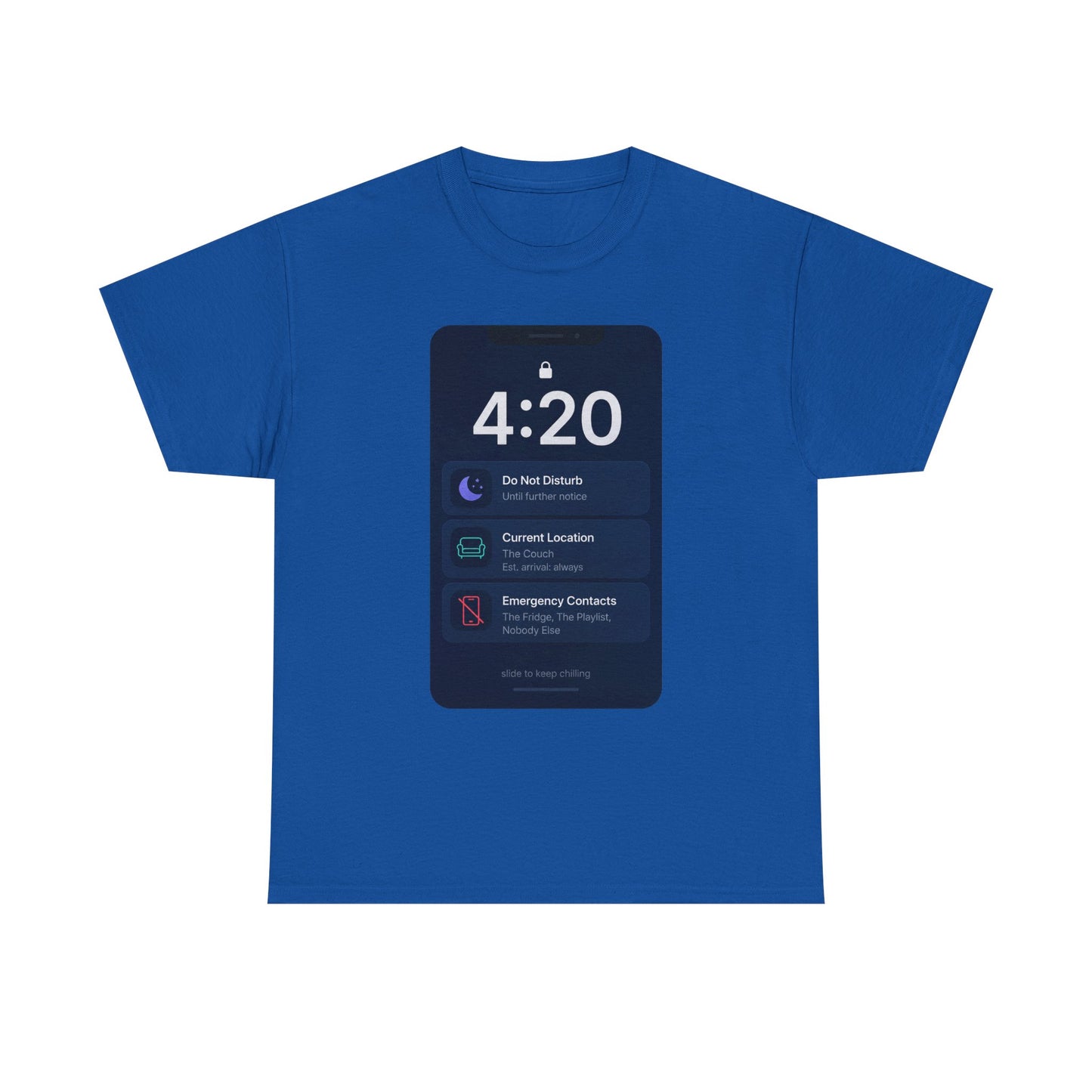 420 Phone Lockscreen Graphic Tee — Funny Stoner Shirt
