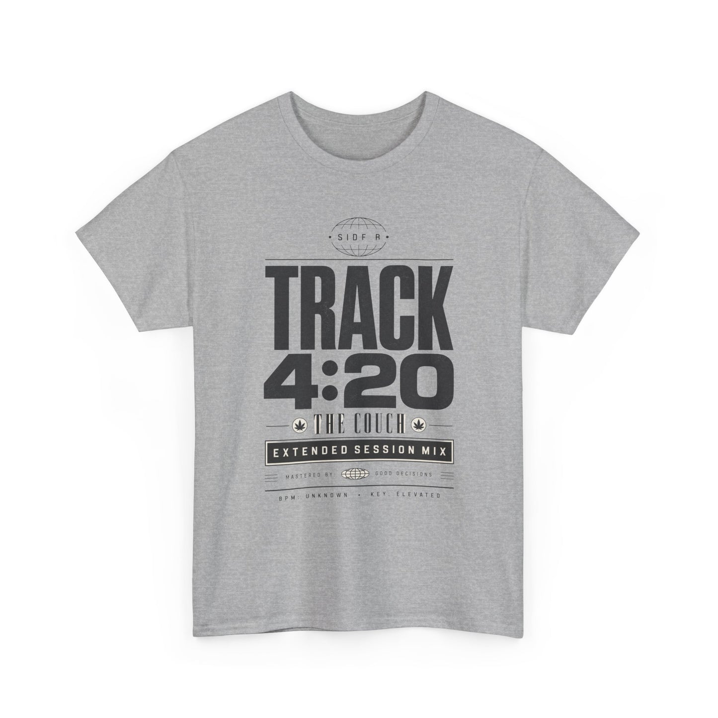 Funny T-Shirt — TRACK 4:20 Graphic Tee (Retro Music Poster Style)